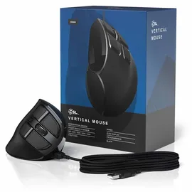 CSL Ergonomische Maus schwarz