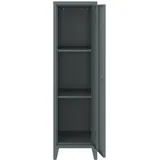 [en.casa] Einzelspind Kurikka 137 x 38 x 38 cm Dunkelgrau