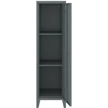 [en.casa] Einzelspind Kurikka 137 x 38 x 38 cm Dunkelgrau