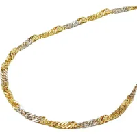 GALLAY Kette 1,8mm Singapur bicolor Gold