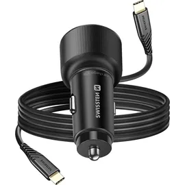Swissten Swissten, CL Adapter 2x USB-C PD 50W schwarz - Schwarz