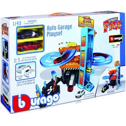 Bburago 18-30361 - Street Fire - Auto Garage inkl. 2 Fahrzeugen