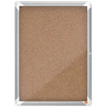NOBO Schaukasten 4 x A4, Premium Plus, Naturbraun, 1902561