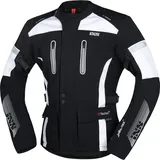 IXS Pacora-ST Textiljacke wasserdicht - Schwarz/Weiß - M