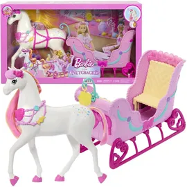 Barbie Der Nussknacker Pferd und Schlitten (JNH63)