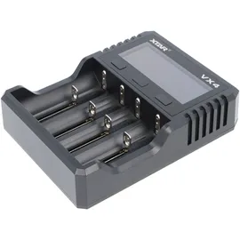 XTAR VX4 Ladegerät, lädt 1,5V, 3,7V Li-Ion Akkus, 3,2V LiFePO4 und 1,2V NiMH Akkus, ohne Netzteil