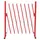 Mendler Scherengitter Zaun 28-200 x 104 cm Rot/Weiß