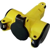 N & L 10192 3fach-Kupplung Thermoplast 230 V Gelb IP20