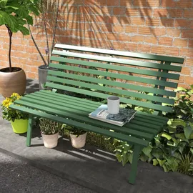 Outsunny Gartenbank 123 x 67 x 79 cm Grün