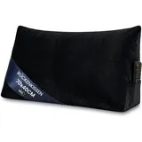 Amazinggirl Rückenkissen Keilkissen Cord Kissen 70x40 cm - Lesekissen für Bett Sofa und Couch schwarz
