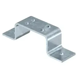 OBO 5016037 Erdungsschiene für 4 Anschlussleitungen 50x5mm Stahl tauchfeuerverzinkt 1805 4 FT