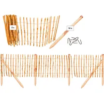 Tetzner & Jentzsch Rollzaun 25 m x 90 cm Beige/Haselnuss