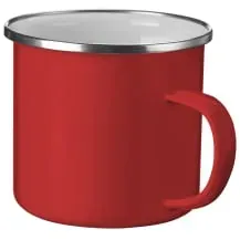 WESTMARK Emaille Tasse, 350 ml 2106226R , 1 Tasse, Farbe: Rot