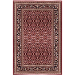 Webteppich Karat 67 x 130 cm Schurwolle Rot