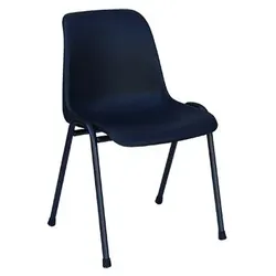 Komfort Besucherstuhl Stapelstühle Konferenzstühle Formschalenstuhl stapelbar anthrazit/schwarz 230100
