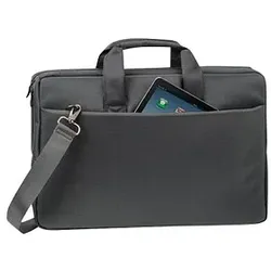 RIVACASE Laptoptasche Central 8251 Kunstfaser grau 8251 GREY bis 44,0 cm (17,3 Zoll)