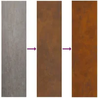 vidaXL Sichtschutz-Leinwand 32 x 140 cm Rostig Wetterfeststahl