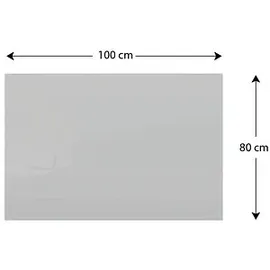 ALLboards Glasboard 100 x 80 cm Grau