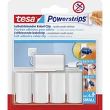 Tesa POWERSTRIPS® Kabel-Clips Weiß 5
