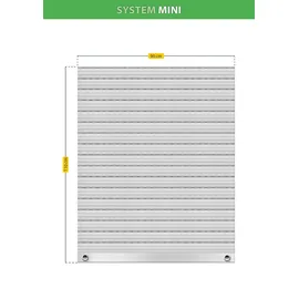 Schellenberg Rollladenpanzer Mini 90 x 110 cm Achatgrau)