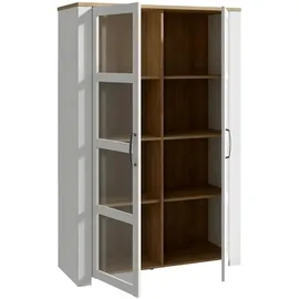 Forte Highboard Bohol 106,4 x 160,6 x 42 cm Riviera Eiche / Sibiu Lärche hell