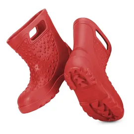 Ladeheid Kinder Mädchen Jungen leichte Eva Gummistiefel Regenstiefel LADW006 (Rot 1841, 34/35 EU).