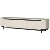 Forte TV-Lowboard Softclose ¦ beige ¦ Maße (cm): B: 204,9 H: 49,1 T: 44,8