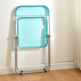 [en.casa] Stühle, Pornainen 2er Set Hellblau, transparent