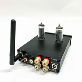 Fosi Audio T20 Röhrenverstärker Valve Amplifier, 2-Kanal Class D Endstufe Bluetooth Mini Kopfhörer Verstärker, 6A2 Vakuumröhren für Lautsprecher
