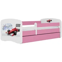 Raumhirsch furniture Kinderbett, Rosa, Holzwerkstoff, Holzwerkstoff, 1 Schubladen, 80x160