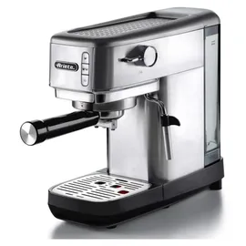 Ariete Espresso Slim Metal 1381 silber mit 1 oder 2 Tassen-Filter und Cappuccino-Düse