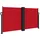 furnicato Seitenmarkise 120 x 600 cm Rot Polyester