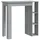 vidaXL Bartisch mit Regal 102 x 50 x 103,5 cm Grau