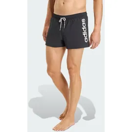 adidas Logo Stretchy Knit 3" Inch Swimwear, black/white XXL