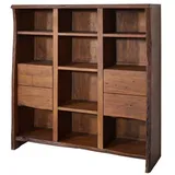Massivmoebel24 Bücherregal 142 x 45 x 147 cm Braun