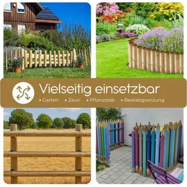 BooGardi Zaunpfosten 40 x 10 cm Braun/Holz
