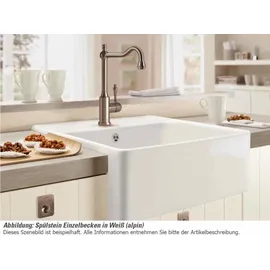 Villeroy & Boch Spülstein Einzelbecken ebony + Excenterbetätigung