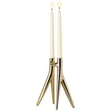 Kartell Kerzenleuchter Abbracciaio Aluminium Gold