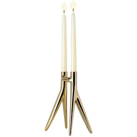 Kartell Kerzenleuchter Abbracciaio Aluminium Gold