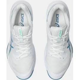 Asics Sky Elite FF 3 Herren, Volleyballschuhe, weiß, Größe 44 1⁄2 / türkis / 44,5