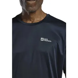 Jack Wolfskin Tech Kurzarm-t-shirt - Midnight Sky - L