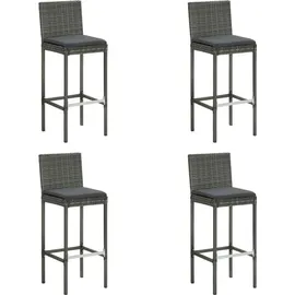 vidaXL Gartenstuhl 43,5 x 113,1 x 26,7 cm grau 4 St.