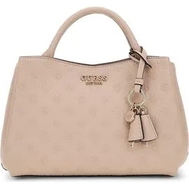 GUESS Handtasche Phoebe Girlfriend Satchel Bag Simply Taupe Logo