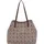 GUESS Schultertasche Vikky II Tote Bag Brown Multi Logo
