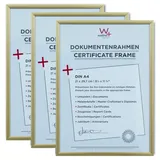 walther design Bilderrahmen New Lifestyle gold 21x29,7 cm 4er Set