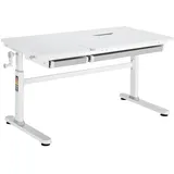 [en.casa] Kinderschreibtisch Sauda 120x60 cm Grau