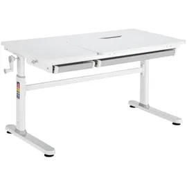 [en.casa] Kinderschreibtisch Sauda 120x60 cm Grau