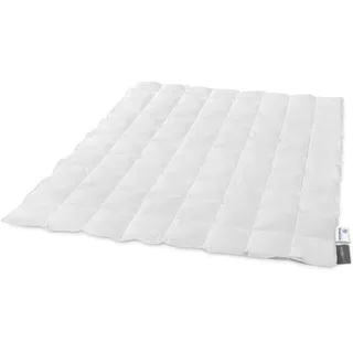 Traumnacht Basis leichte Daunendecke mit neuen weißen Daunen (60%) und Federn (40%), DIN EN 12934, 135 x 200 cm, Down Pass und Öko-Tex zertifiziert, produziert nach deutschem Qualitätsstandard