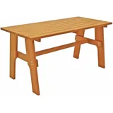 FRG Freital Gartentisch 150 x 70 x 74 cm Braun/Bronze