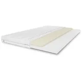 marpur Matratzentopper TOP5, Latexauflage Größe: 90x200x5, ink. Bezug, Matratzen Topper Frabe: Weiß, mittelhart: H3